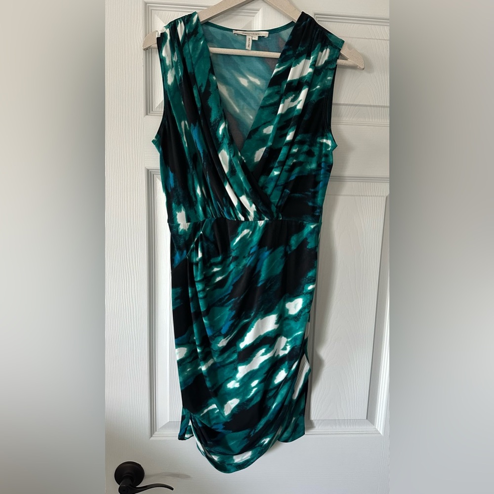 Max & Cleo Teal and Black Dress